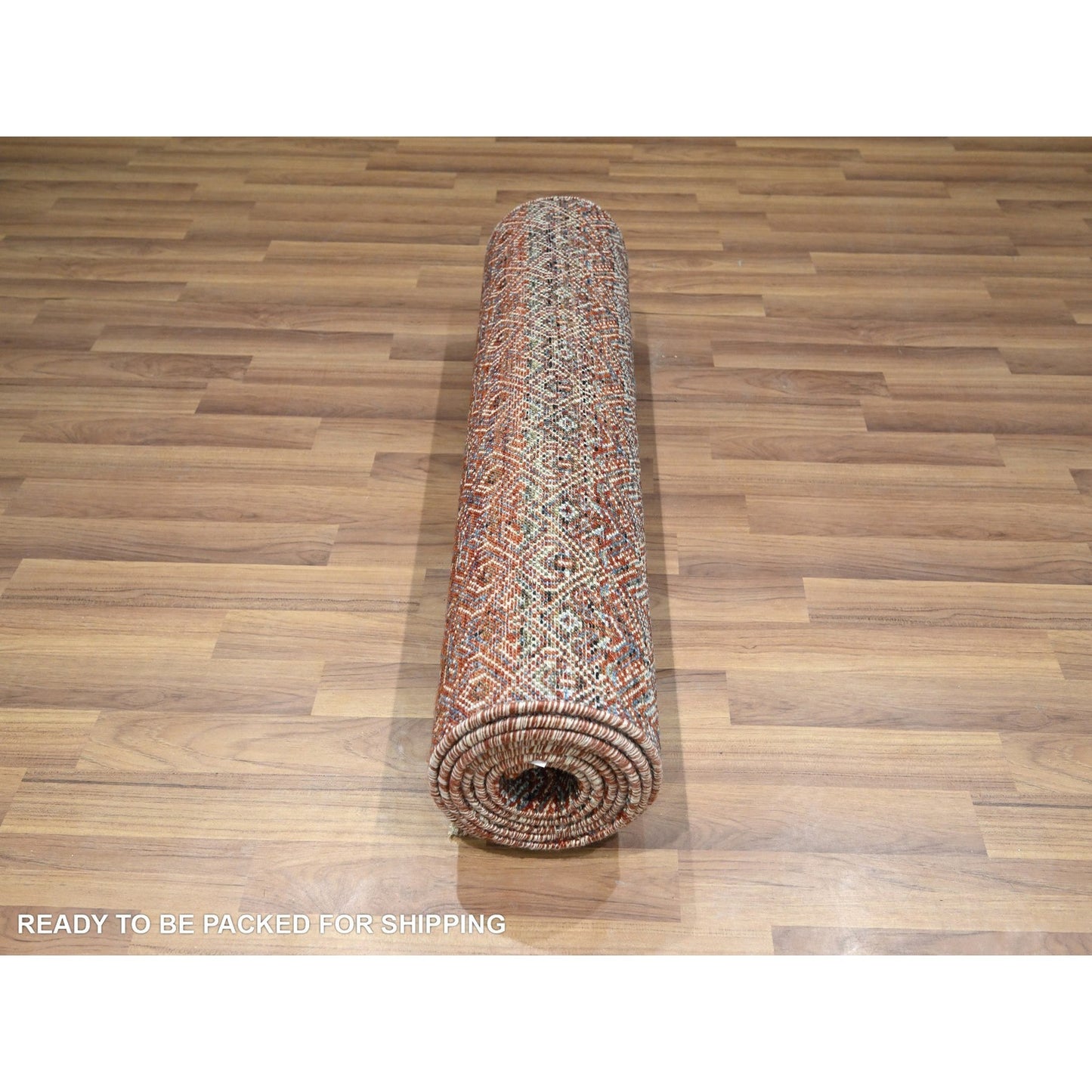 2'7"X10'2" Red Kohinoor Herat Pattern Soft Wool Hand Knotted Runner Rug