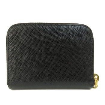 Prada   Coin Purse Saffiano Logo Hardware Leather