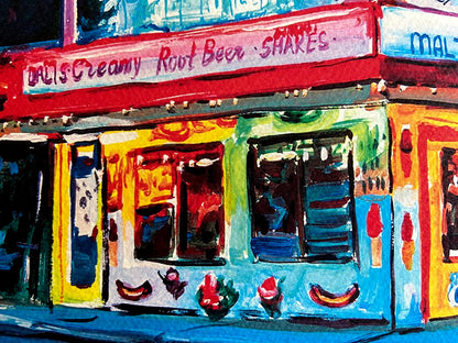 Museum Bob Dylan Lithograph "Route 66" Numbered Art