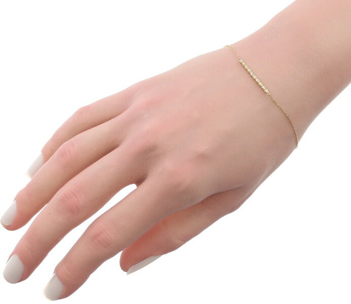 Vendome Bracelet Diamond 10P 18K 750 Yellow Gold