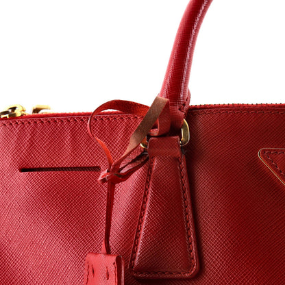 Prada Double Zip Lux Tote Saffiano Leather Large