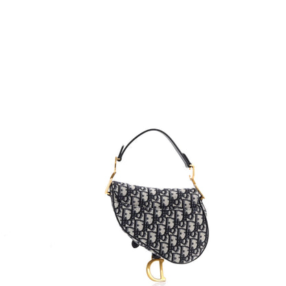 Christian Dior Saddle Handbag Oblique Canvas Mini