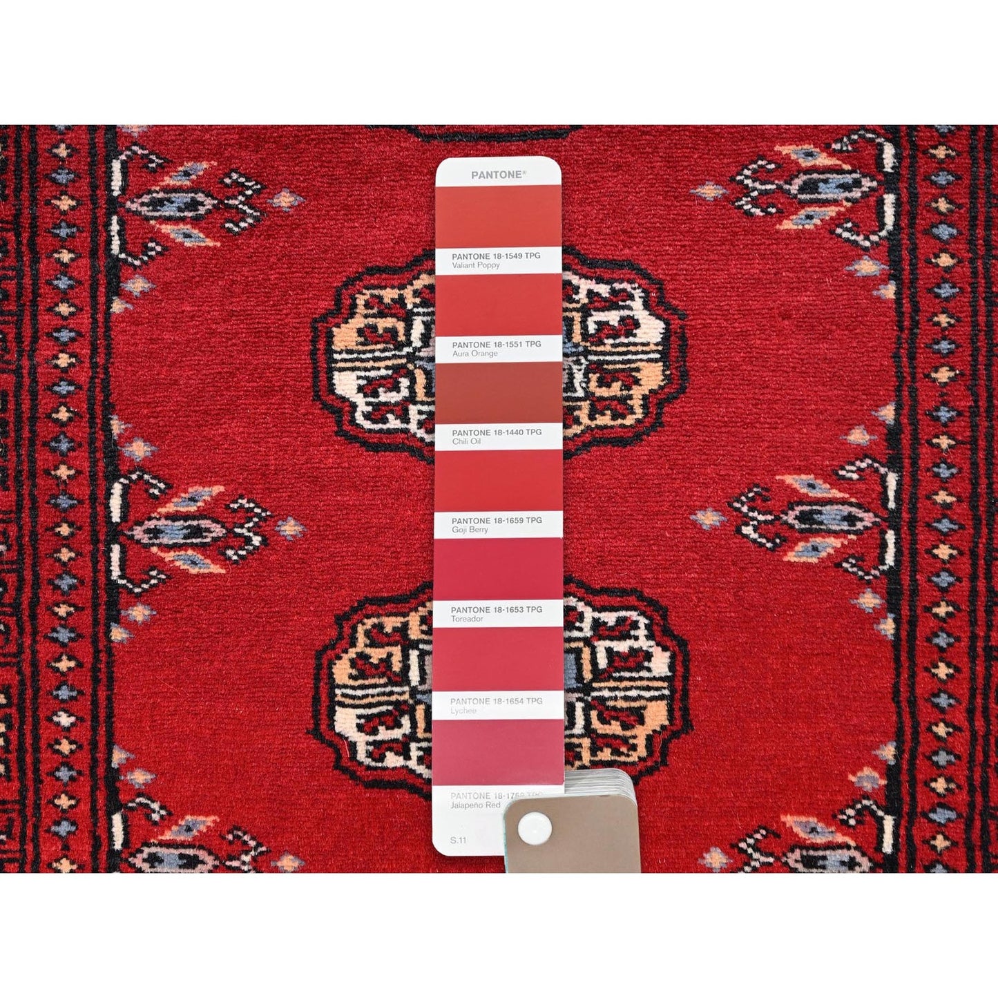 2'1"X3' Red Princess Bokara Tribal Medallions Rug Soft Wool Hand Knotted