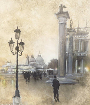 Nate Giorgio - Venice Landscape Original Painting Oil On Canvas Signed Framed