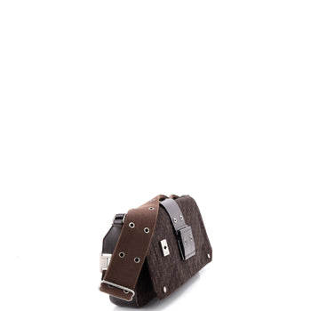 Christian Dior Vintage Front Pocket Street Chic Columbus Bag Diorissimo Canvas