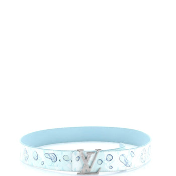 Louis Vuitton Lv Initiales Reversible Belt Limited Edition Aquagarden Monogram