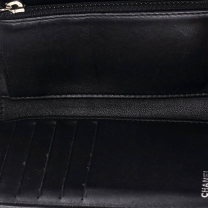 Chanel Boy Trifold Flap Wallet Quilted Lambskin Medium