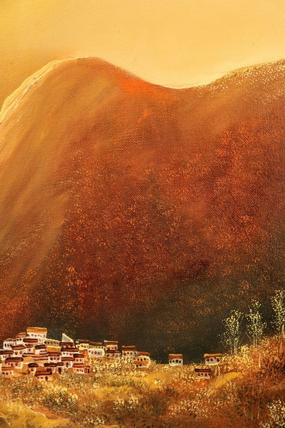 Rigoberto Pazmio Cruz (Inti) 1999 Original Oil Painting Saliendo De Alaus