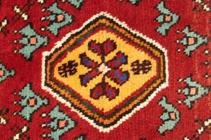 Hand-Knotted Tribal Small Rug Farmho Oriental