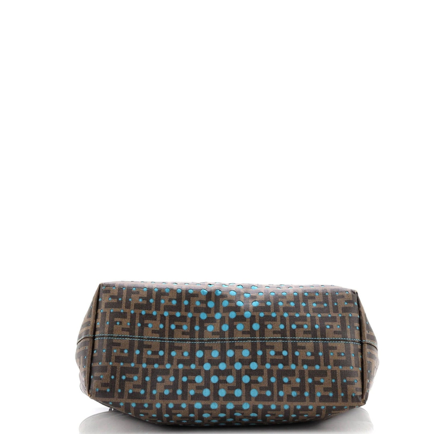 Fendi Roll Tote Perforated Zucca Canvas Large