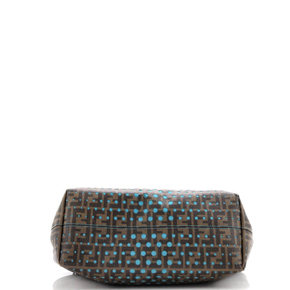 Fendi Roll Tote Perforated Zucca Canvas Large