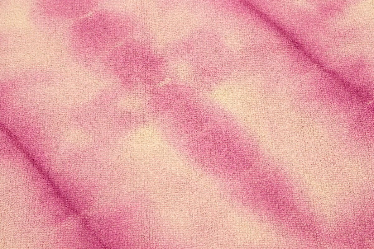 Fuchsia Tie-Dye Design Modern 5X8 Hand-Tufted
