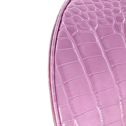 XXS Balenciaga Souvenir Belt Bag Crocodile Embossed Leather