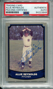 Allie Reynolds Autographed 1988 Pacific Card #41 (Psa)