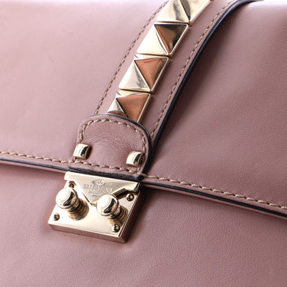Valentino Garavani Glam Lock Shoulder Bag Leather Medium