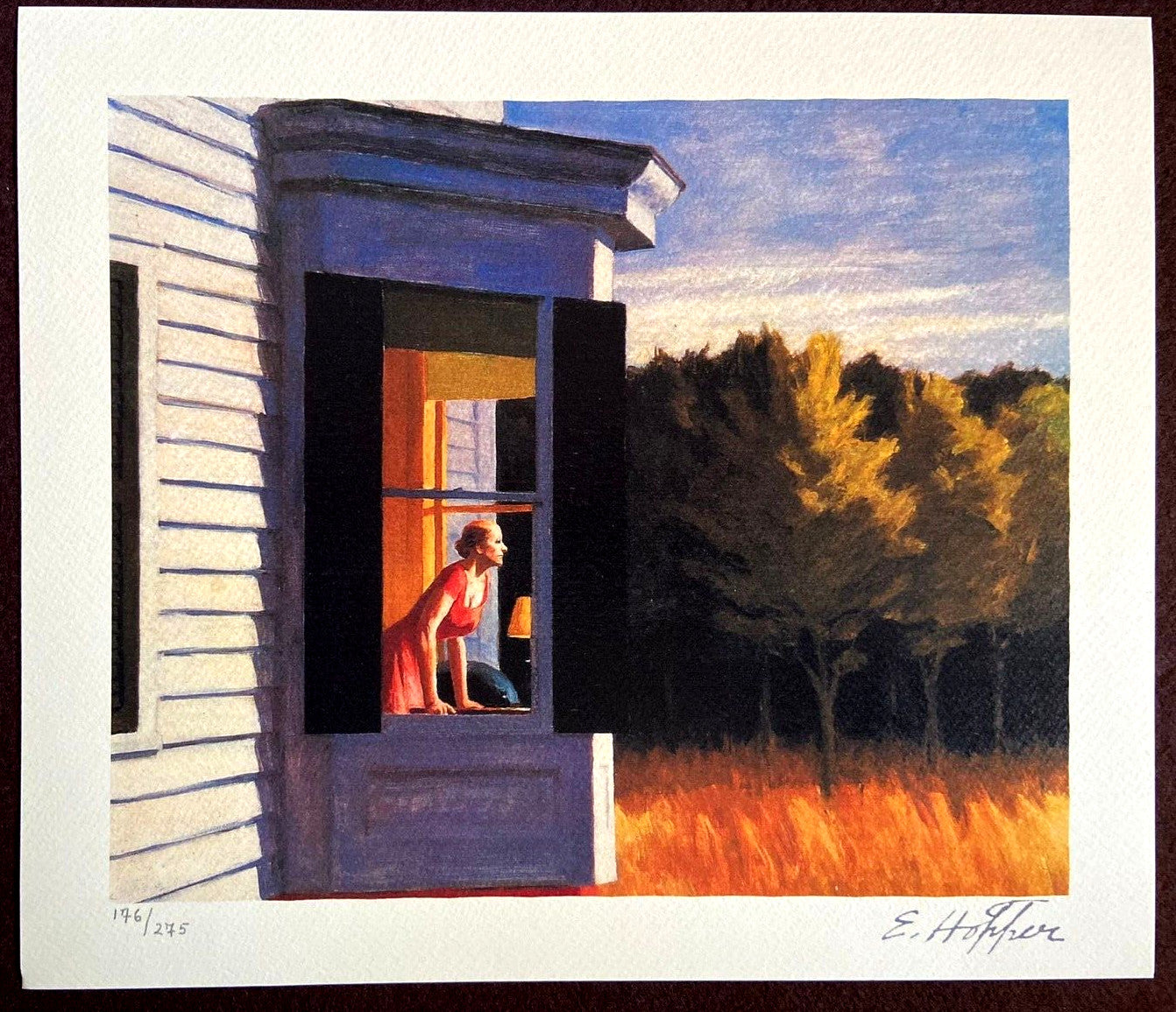 Edward Hopper Lithograph Tomorrow at Cape Cod (Numbered)