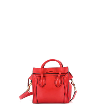 Celine Luggage Bag Grainy Leather Nano