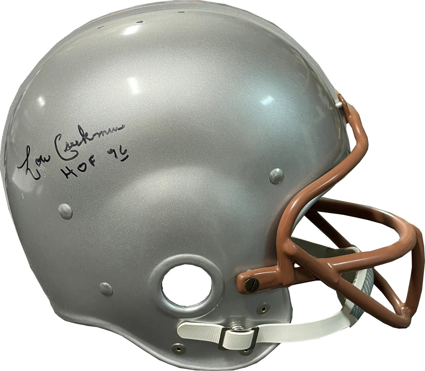Lou Creekmur "Hof 96" Autographed William & Marry University Authentic Throwback