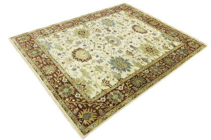 Hand-Knotted Vintage Style Floral Peshawar Osh