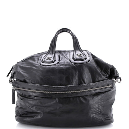 Givenchy Nightingale Satchel Embossed Leather Large
