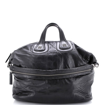 Givenchy Nightingale Satchel Embossed Leather Large