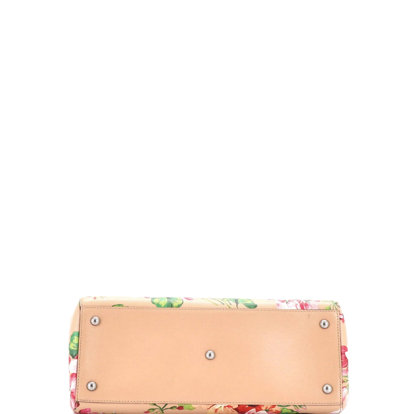 Gucci Bamboo Shopper Tote Blooms Print Leather Medium