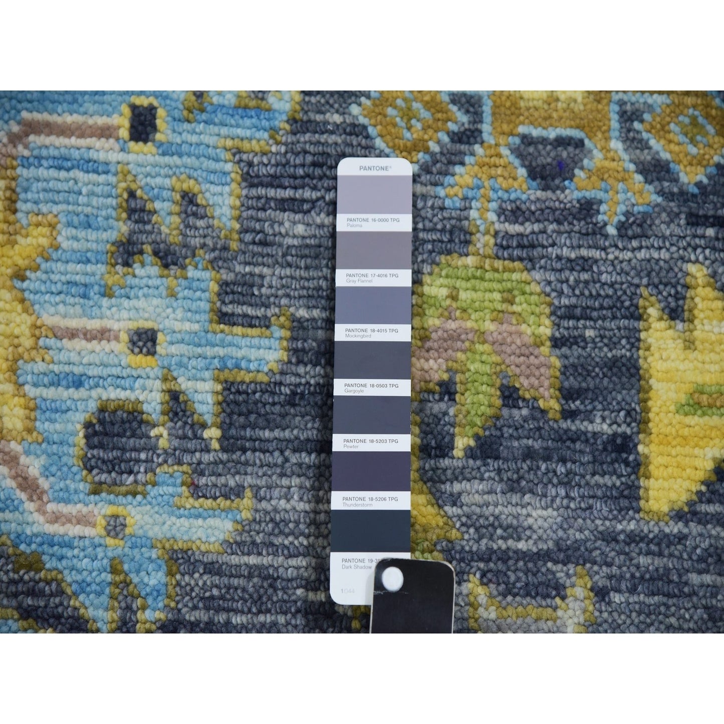 11'10"X14'9" Gray Oushak Weave 100% Wool Hand Knotted Oversized Rug