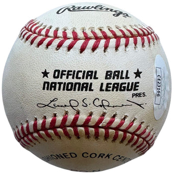 Tom Lasorda Autographed Official National League Baseball (Jsa)