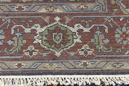 Geometric Heriz Serapi Oriental Rug Dining Room