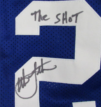 Christian Laettner Signed/Inscr Blue Custom Basketball Jersey Duke Jsa 189231