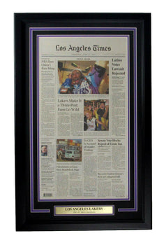 La Lakers 2001-02 Nba Champs Los Angeles Times