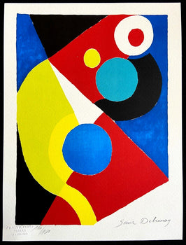 Sonia Delaunay Lithograph Coa Signed Op Numbered