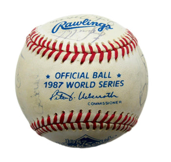 1987 Cardinals Autographed By 25 Rawlings World