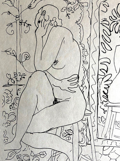 Henri Matisse Lithograph 1960 Signed Contract Numbered Stamped