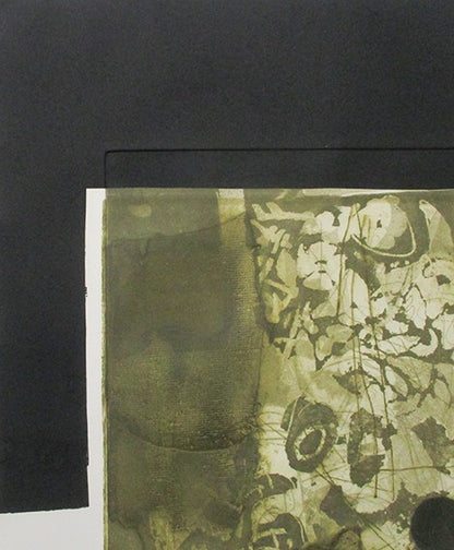 Antoni Clave Carborundum Print Black Dot Red Dot Signed Ed25 Spain Sheet Only