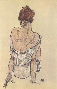 Egon Schiele Woman Seated In Underwear 