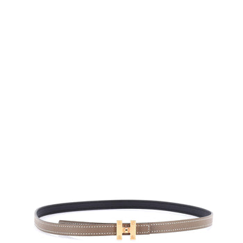 Hermes H Turnlock Reversible Belt Metal Thin