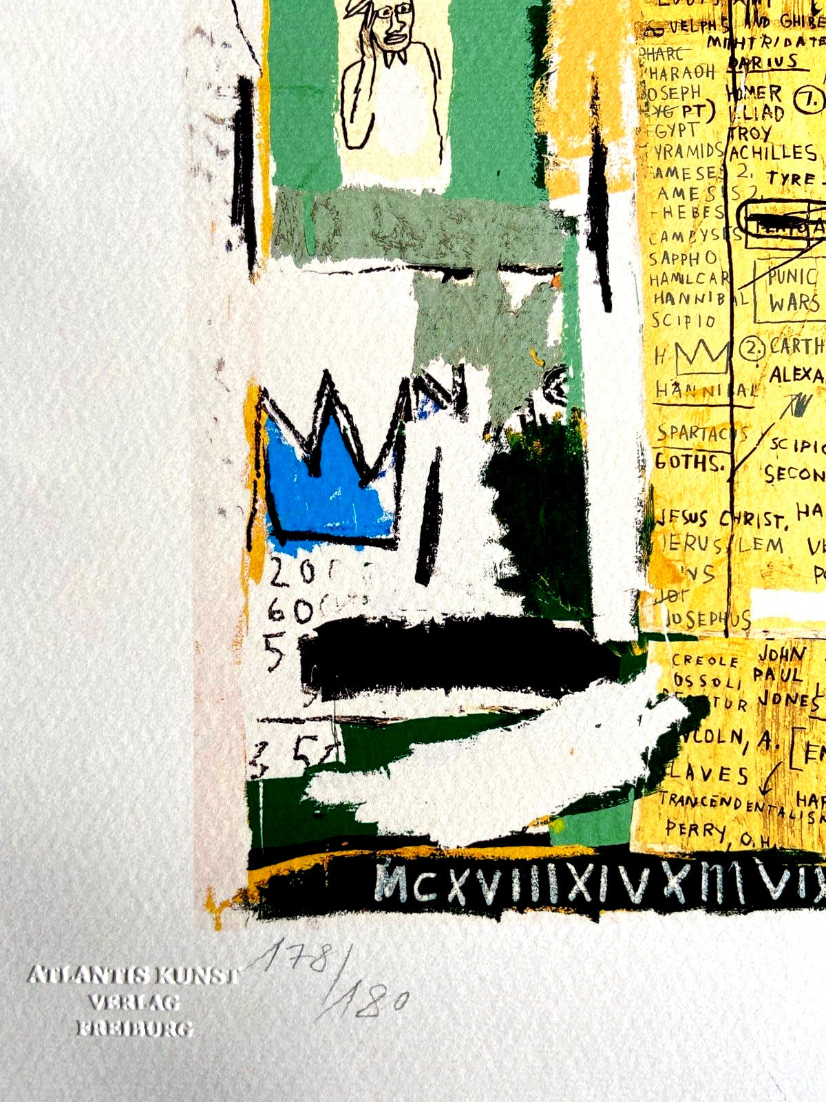 Jean-Michel Basquiat Lithograph Signed Coa Limited Edition