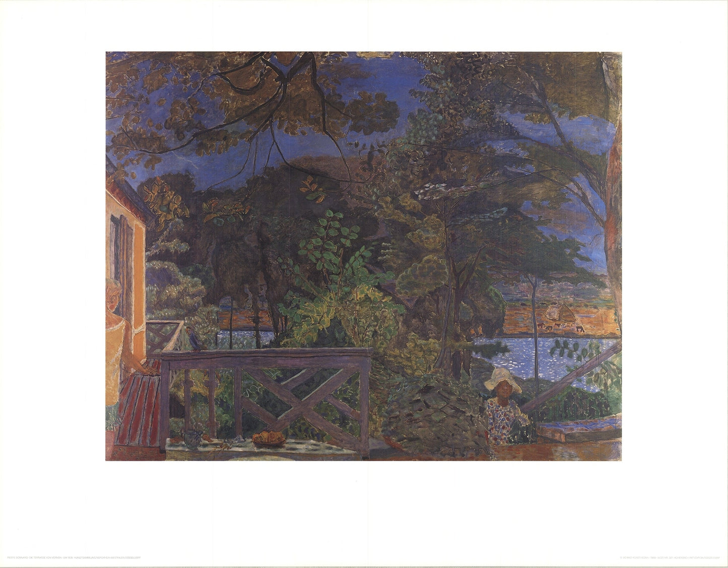 Pierre Bonnard La Terasse " Poster Impressionism Multicolor Bl