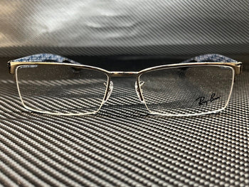 Ray Ban Rx8412 2502 Gunmetal Rectangle 54 Mm