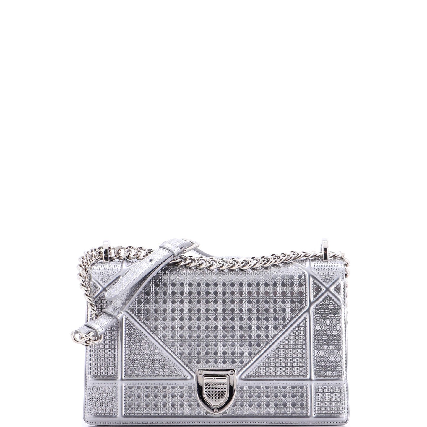 Christian Dior Diorama Flap Bag Cannage Embossed Calfskin Small