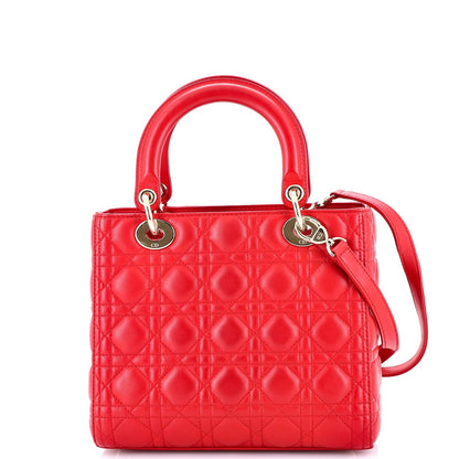 Christian Dior Lady Dior Bag Cannage Quilt Lambskin Medium