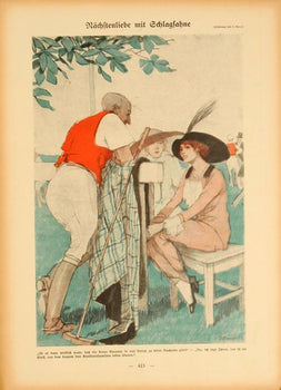 Simplicissimus 1913 By Kainer Polo Sport On Linen Original