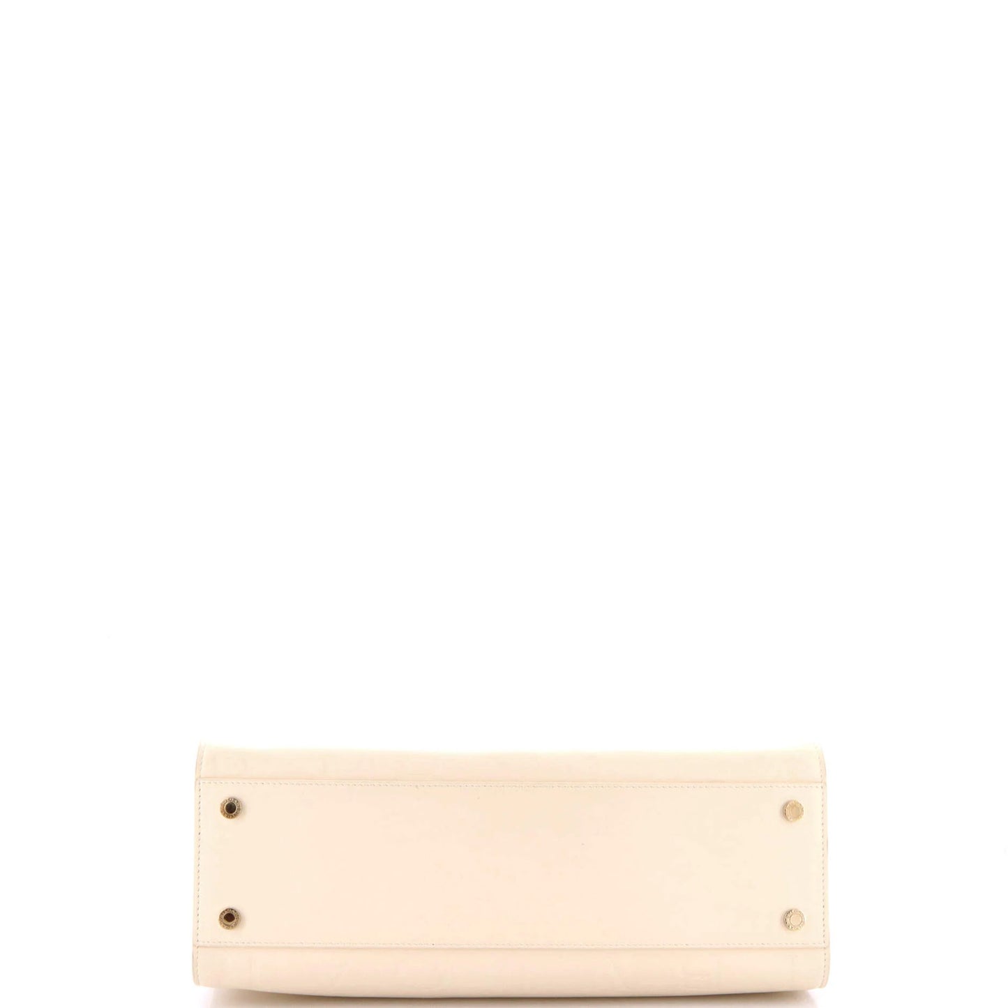 Bvlgari Logo Convertible Tote Embroidered Leather Medium