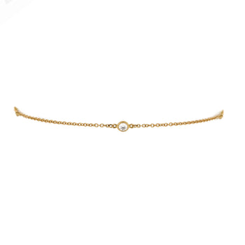 Tiffany & Co. Elsa Peretti Diamonds By The Yard 3 Stone Bracelet 18K Yellow Gold