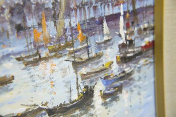 Yves Chaix Reflet De La Mer Original Oil Painting 8F Seascape Impressionist