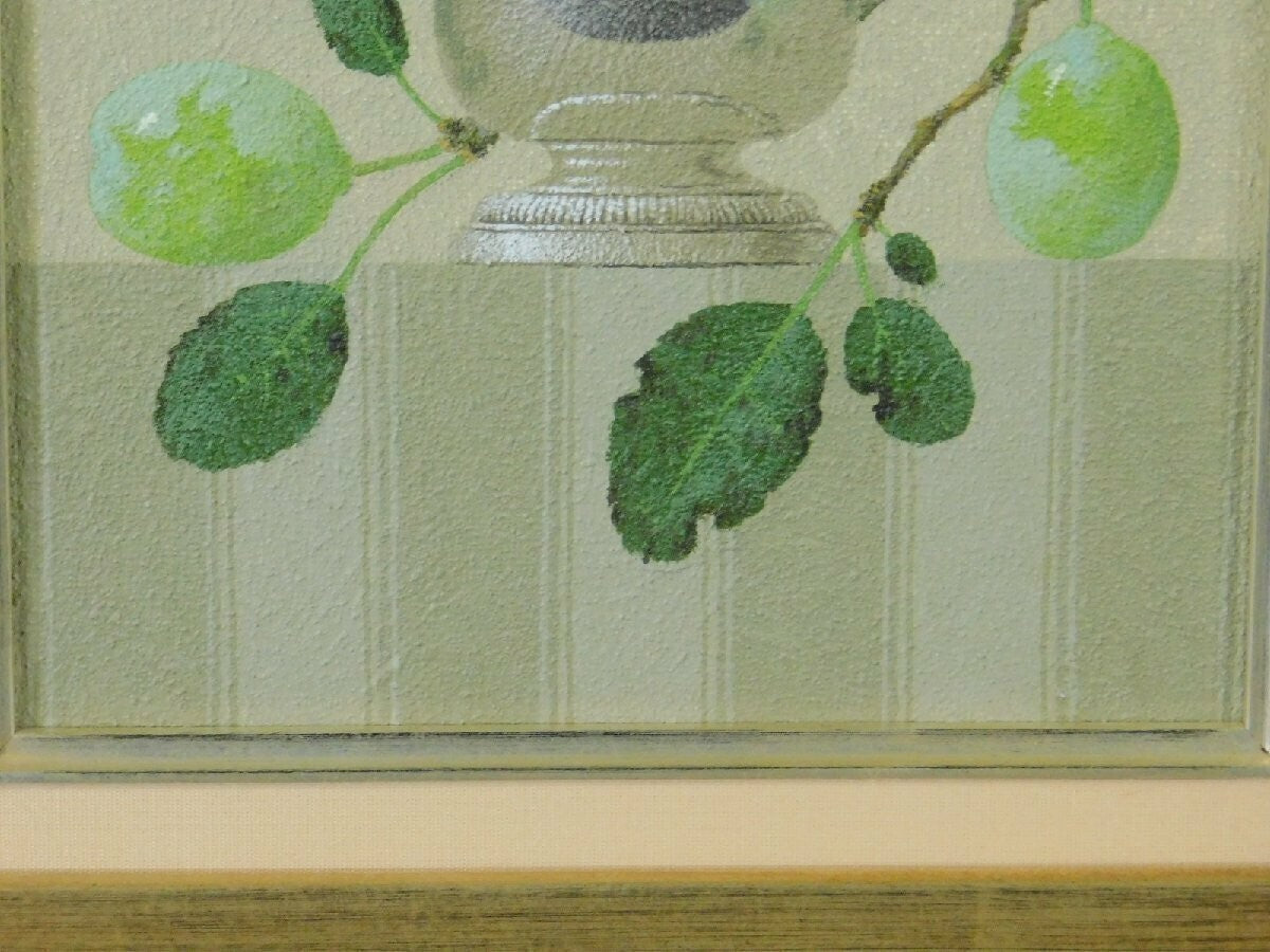 Nicolas Watine (1946-) Original Oil On Canvas Painting Signed Still Life France