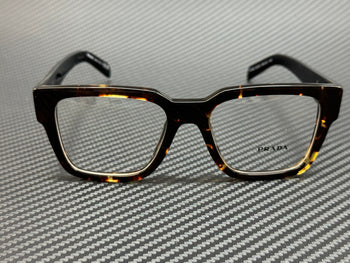 PRADA PR 08ZV 16R1O1 Tortoise Black Men's 52 mm