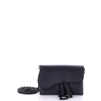 Christian Dior Ultra Matte Saddle Nano Pouch Leather
