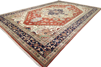 12X18 Ft Oversized Handmade Heriz Serapi Rug